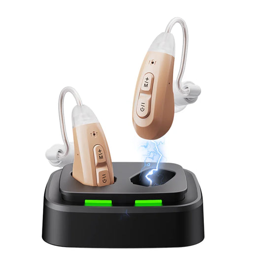 OTC Behind the Ear Hearing Aids/Amplifiers with Chargering Dock